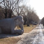 China heilige weg beijing olifant