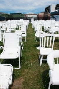 Christchurch Nieuw Zeeland 185 White Chairs