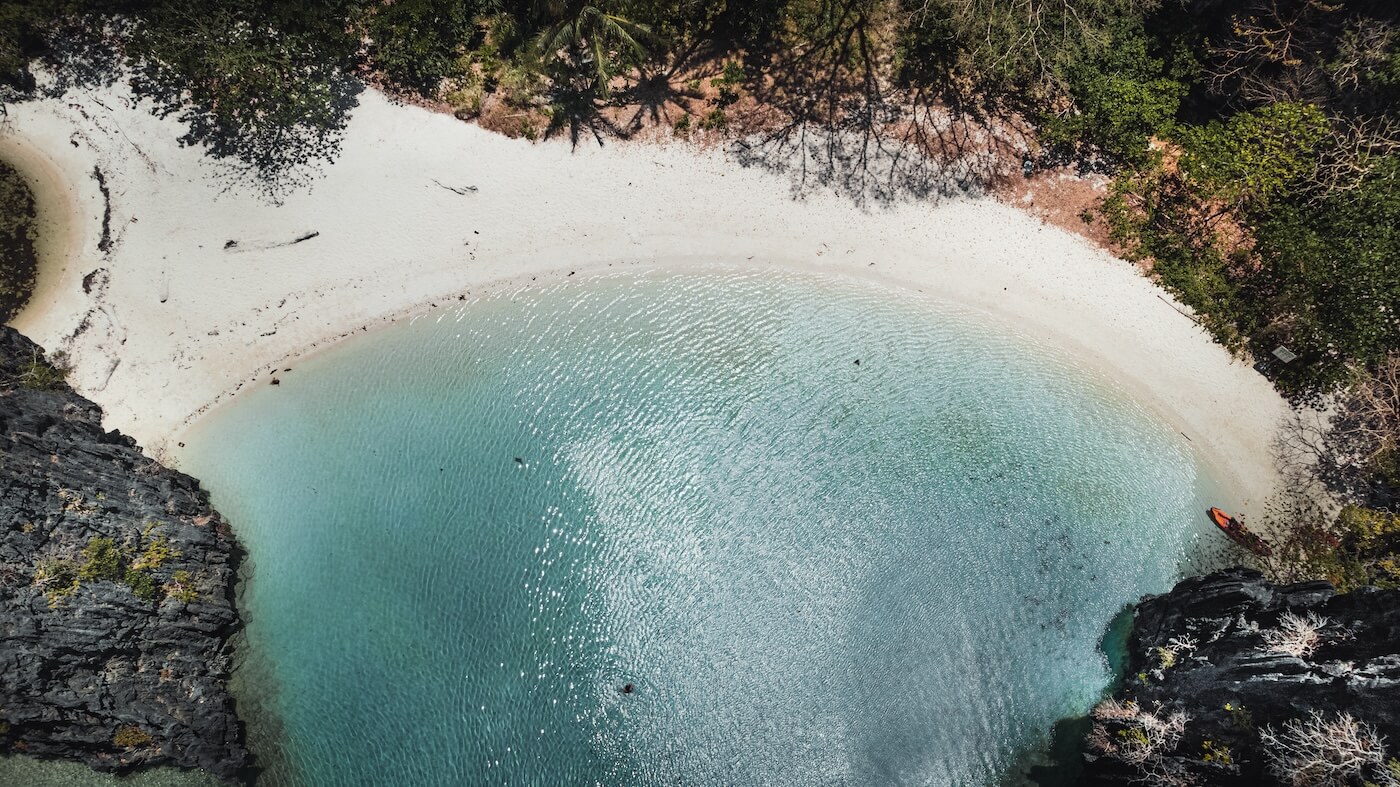 Cloud 9 strand, natuur Filipijnen