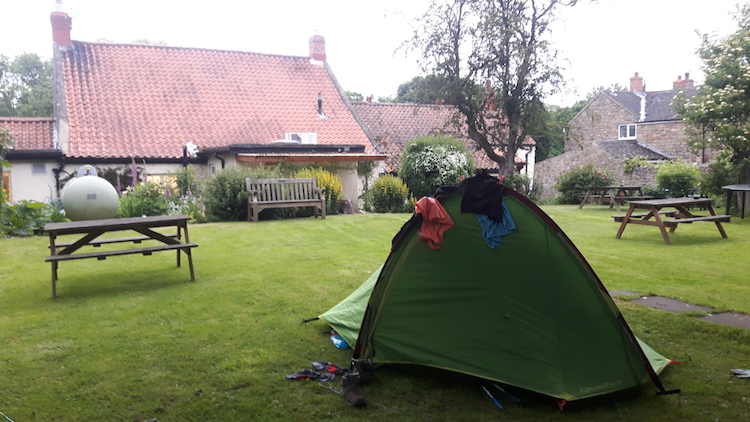 Coast to coast wandeling slapen onderweg