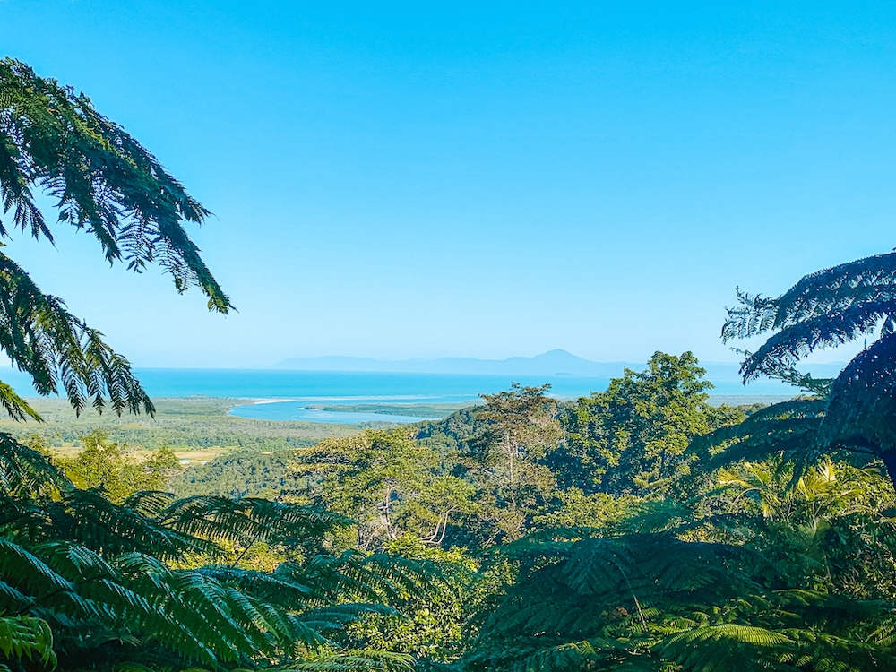Daintree uitzicht, australie oostkust