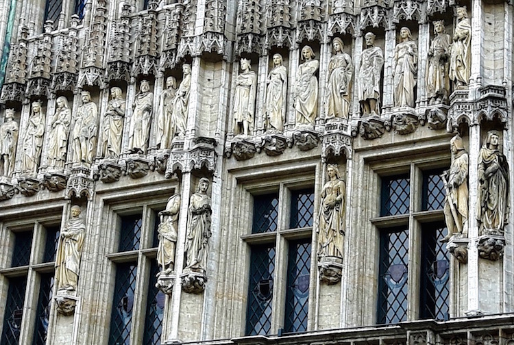 Detail grote markt brussel