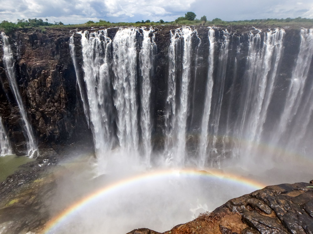 Devils Pool Victoria Watervallen in Zambia