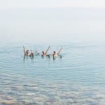 Drijven in de Dode Zee in jordanie