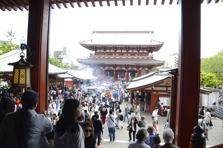 Drukte Senso Ji tempel tokyo