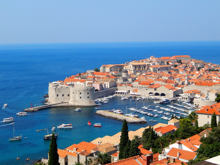 Dubrovnik in Kroatie rondreis route