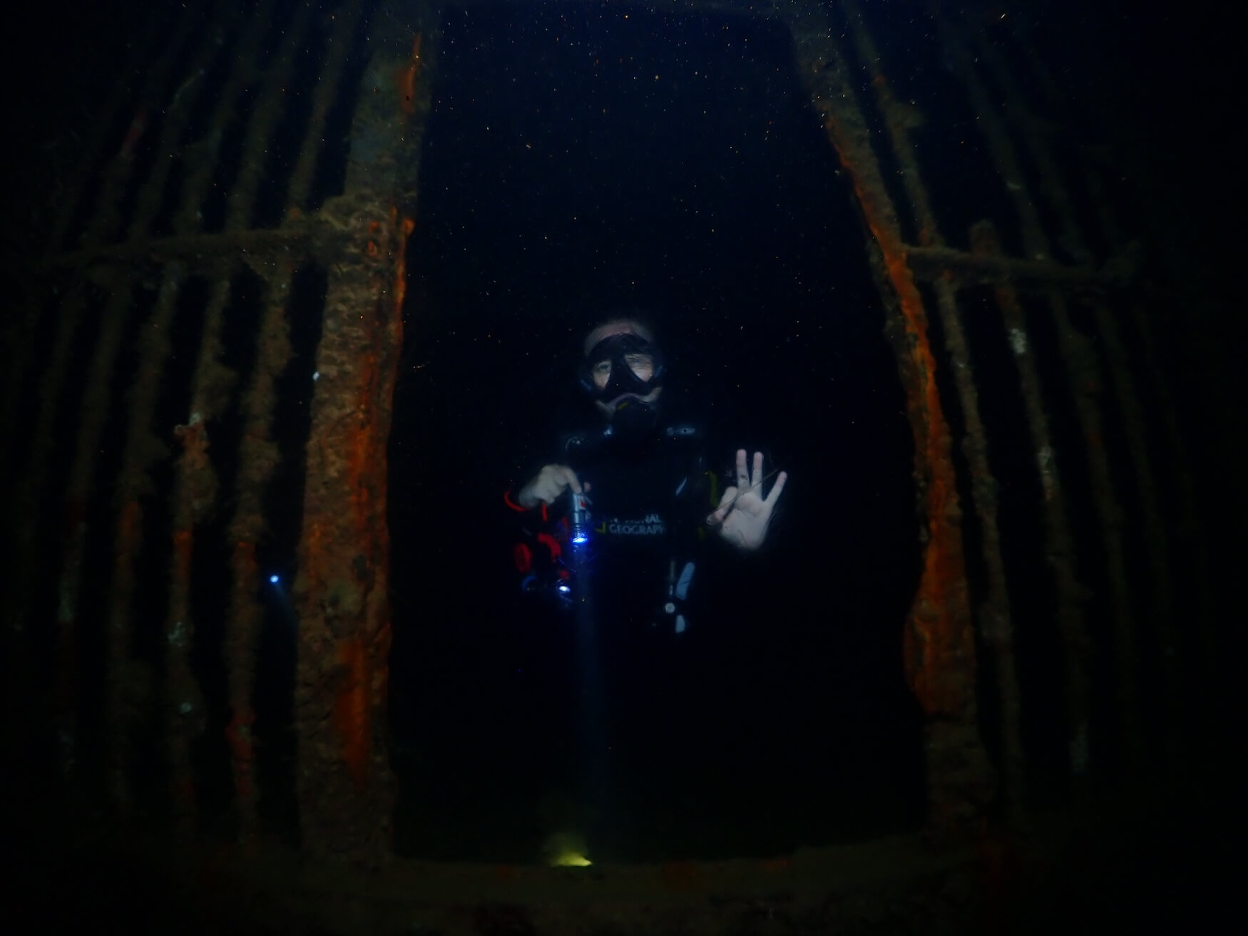 Duiken in wrak coron