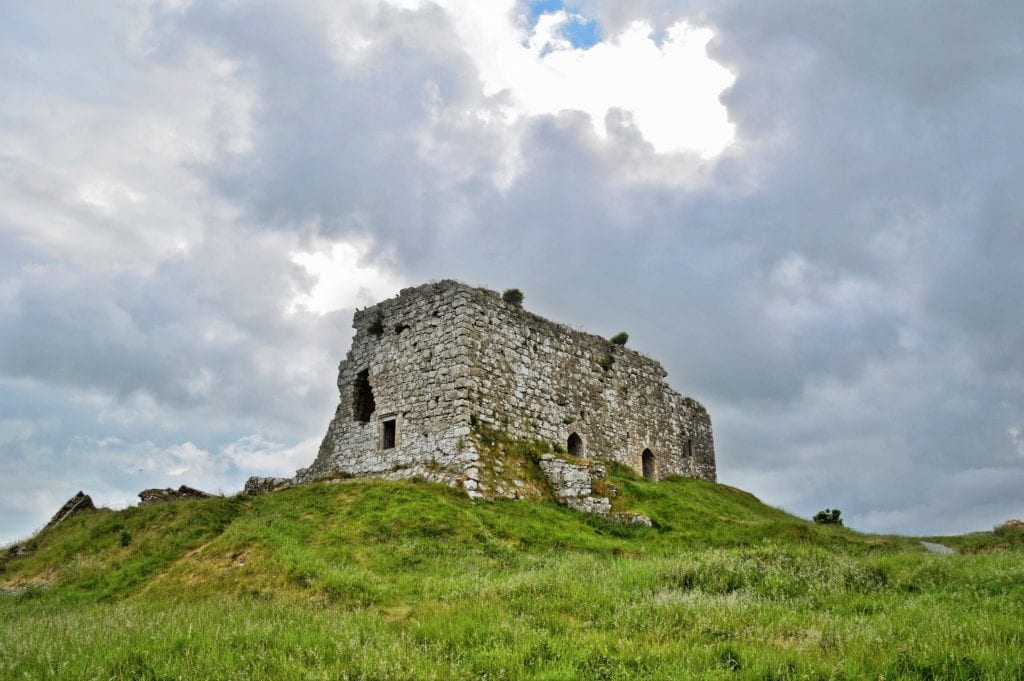 Dunamase ruines in oost ierland