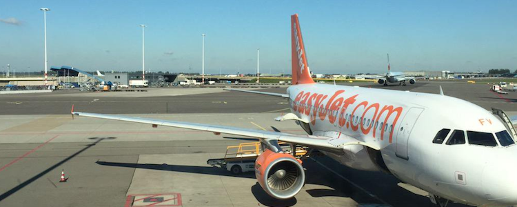 Easyjet vliegtuig vlucht