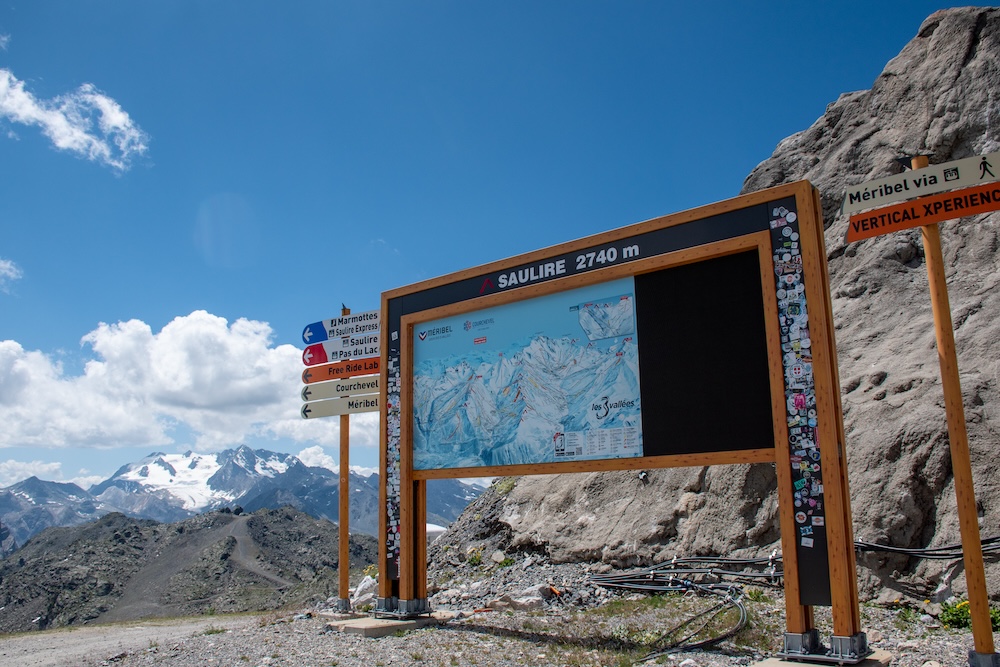 Eindpunt huttentocht Franse Alpen
