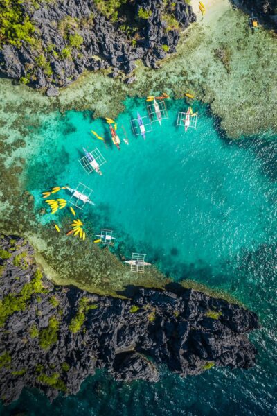 Droneshot bootjes El Nido