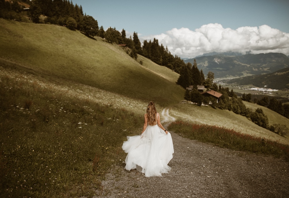 Elopement wedding in de bergen