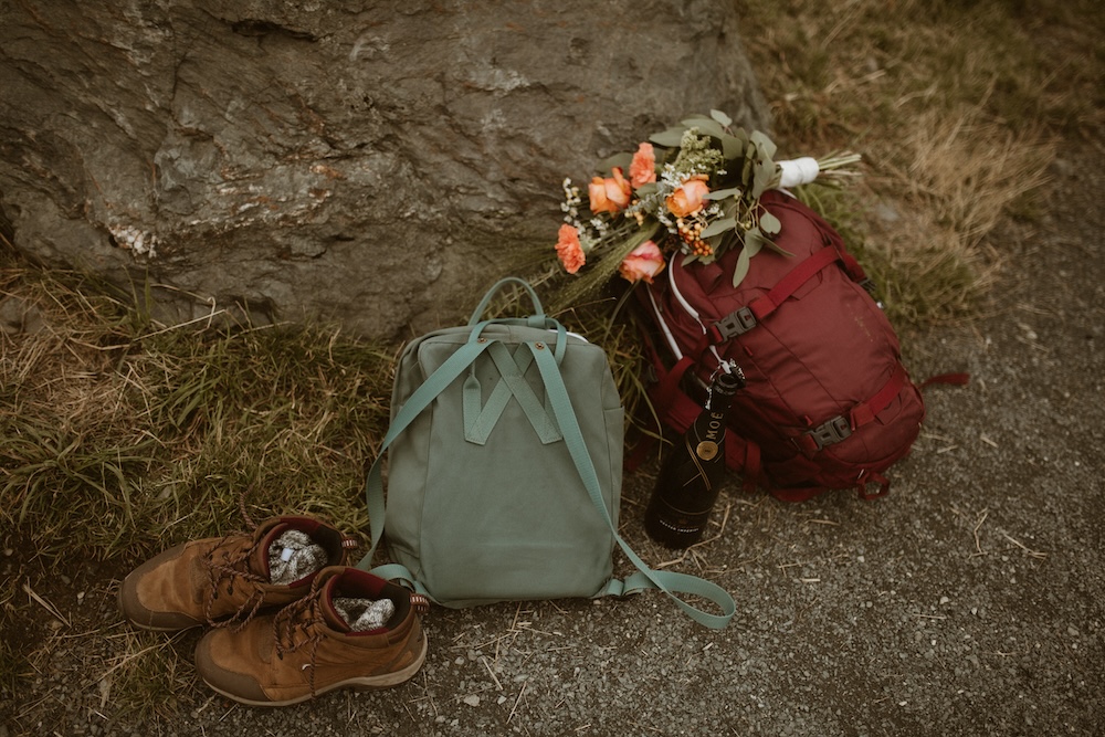 Elopement wedding natuur