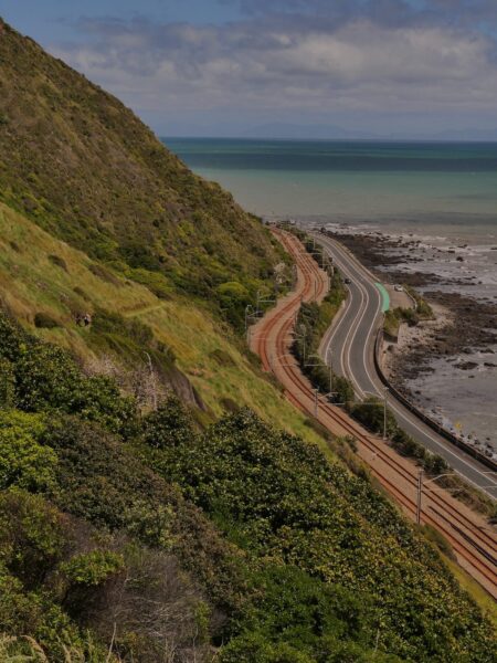 Escarpment Track langs spoor