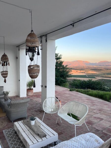 Finca El Almendrillo, uitzicht vanaf terras