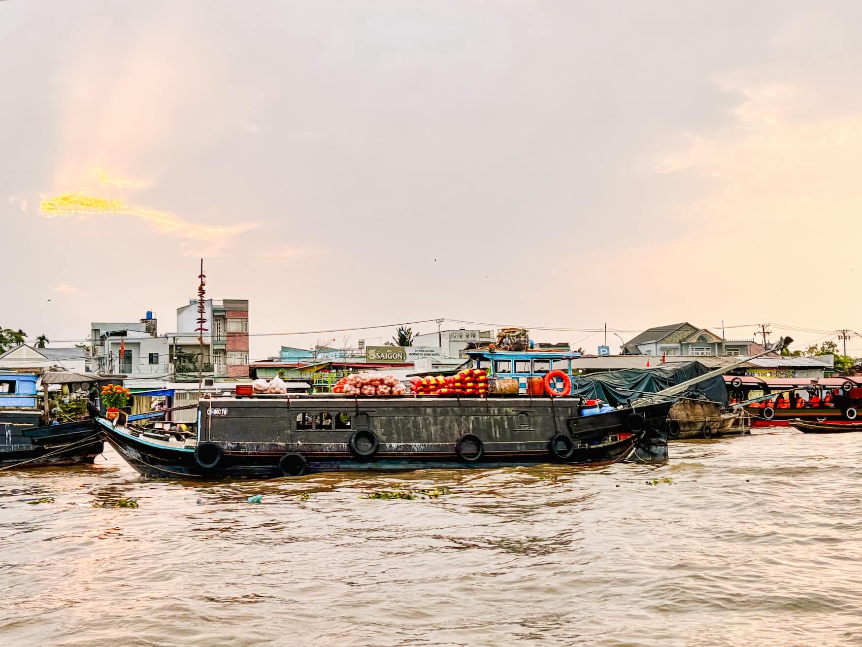 Floating Market zonsopkomst