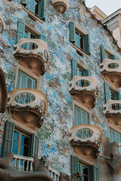Gebouwen Gaudi gevel Barcelona