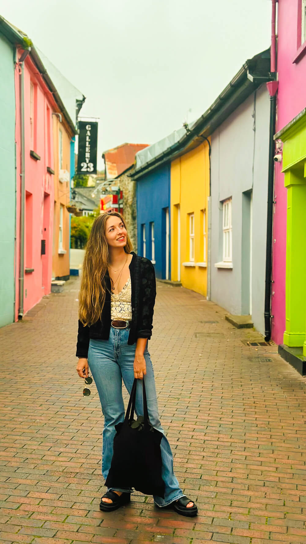 Gekleurde huizen Kinsale ireland