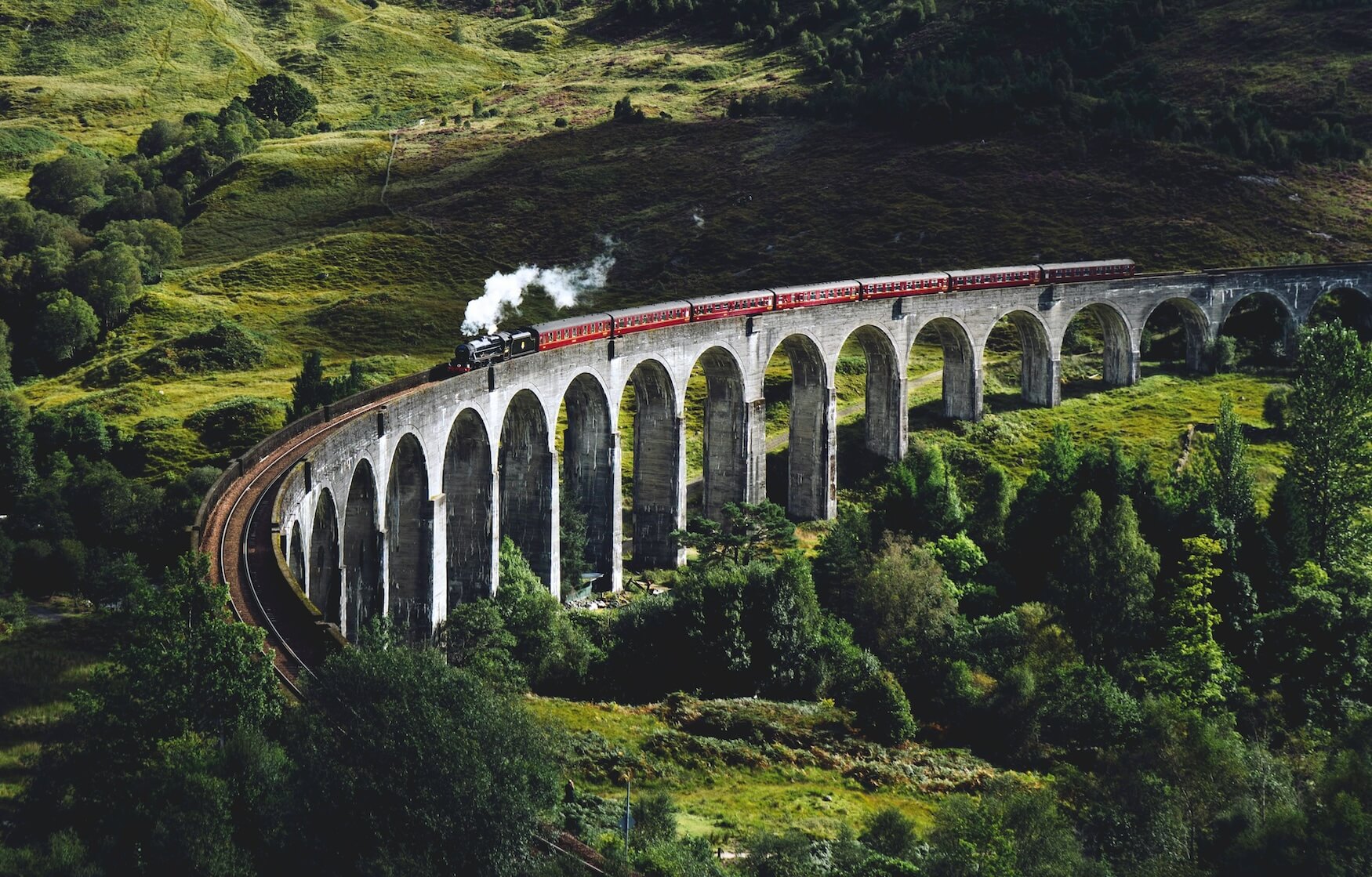 Glenfinnan Viaduct natuur Schotland