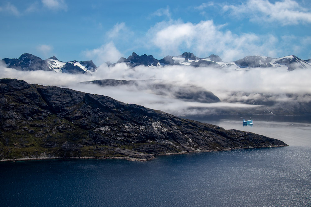 Groenland helikoptervlucht