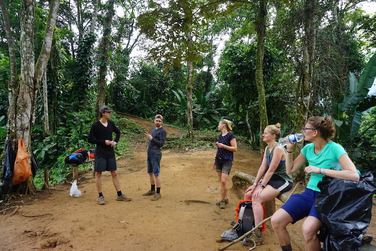 Groep hike Verloren Stad Colombia