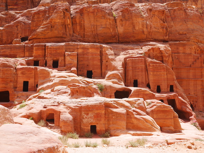 Handelsstad petra in het mooie jordanie