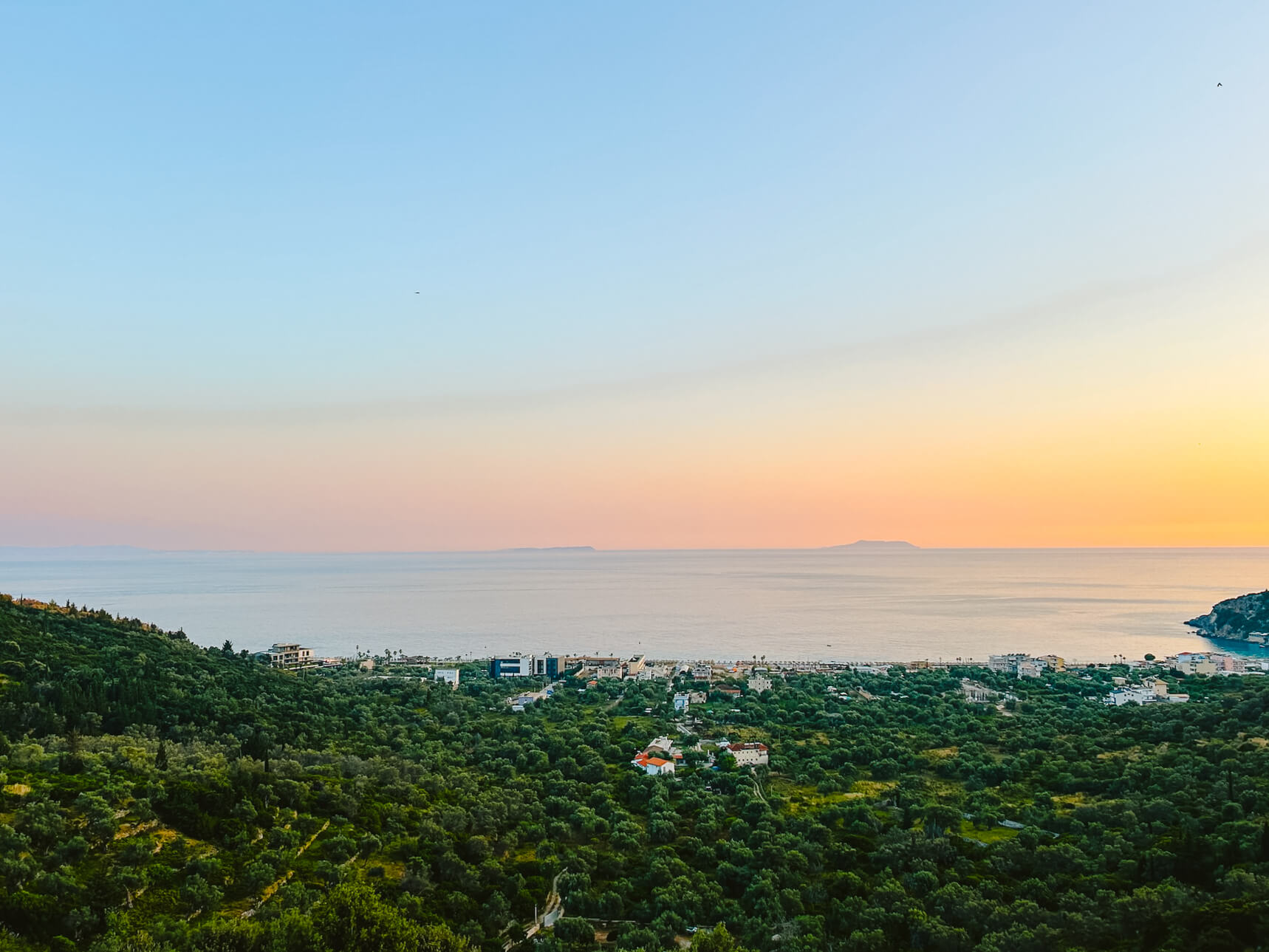 Himarë uitzicht, Reisroute Albanië