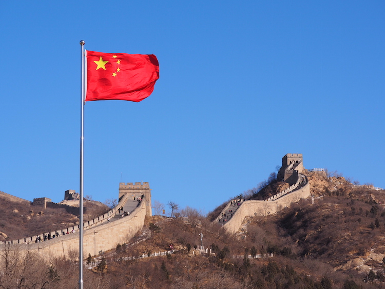 Vlag chinese muur