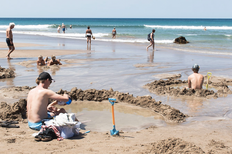 Hot water beach Nieuw Zeeland