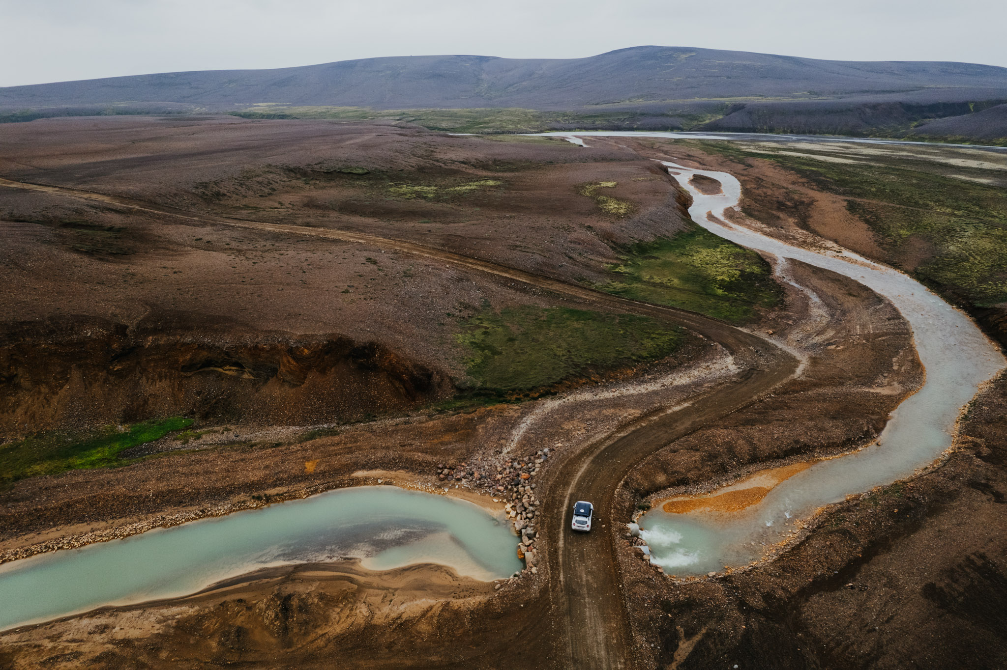 Drone shot IJsland
