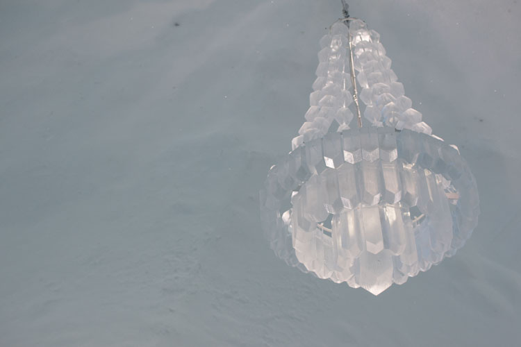 Ice Hotel Jukkasjarvi kandelaar lamp