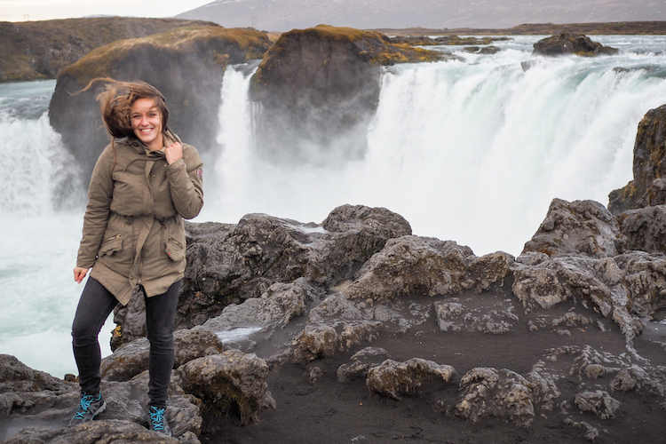 Ijsland waterval godafoss akureyri