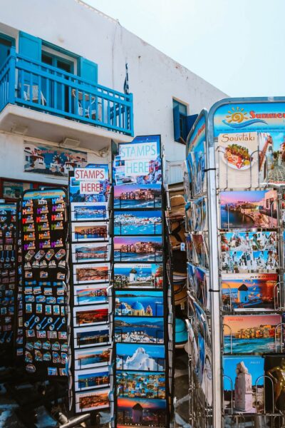 In de straatjes in Chora