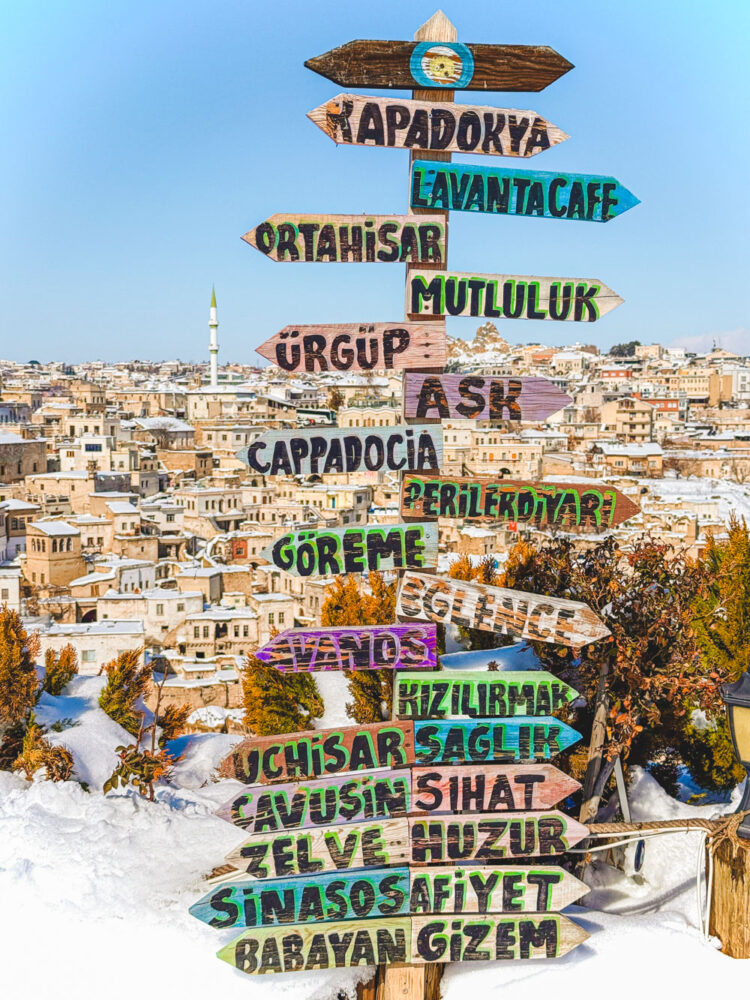 In de winter naar Cappadocie Goreme