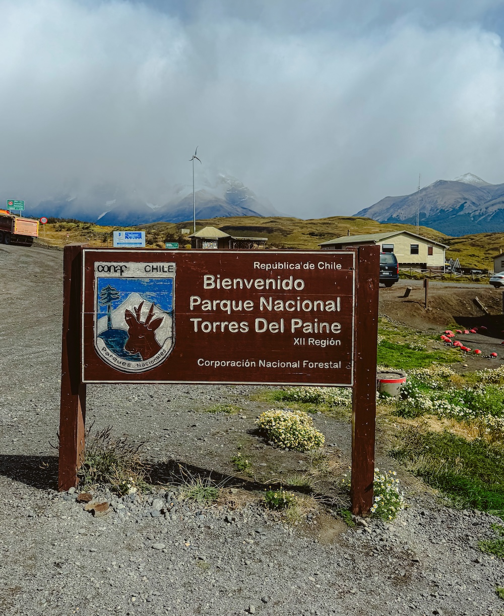 Ingang Torres del paine park