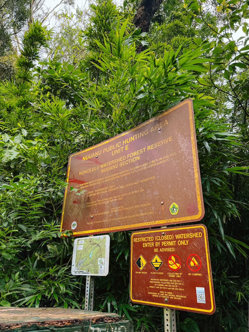Ingang bordje Lulumahu Falls