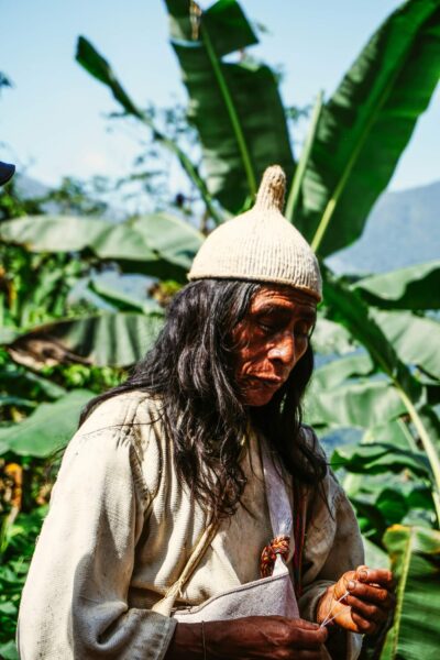 Inheemse man in Colombia