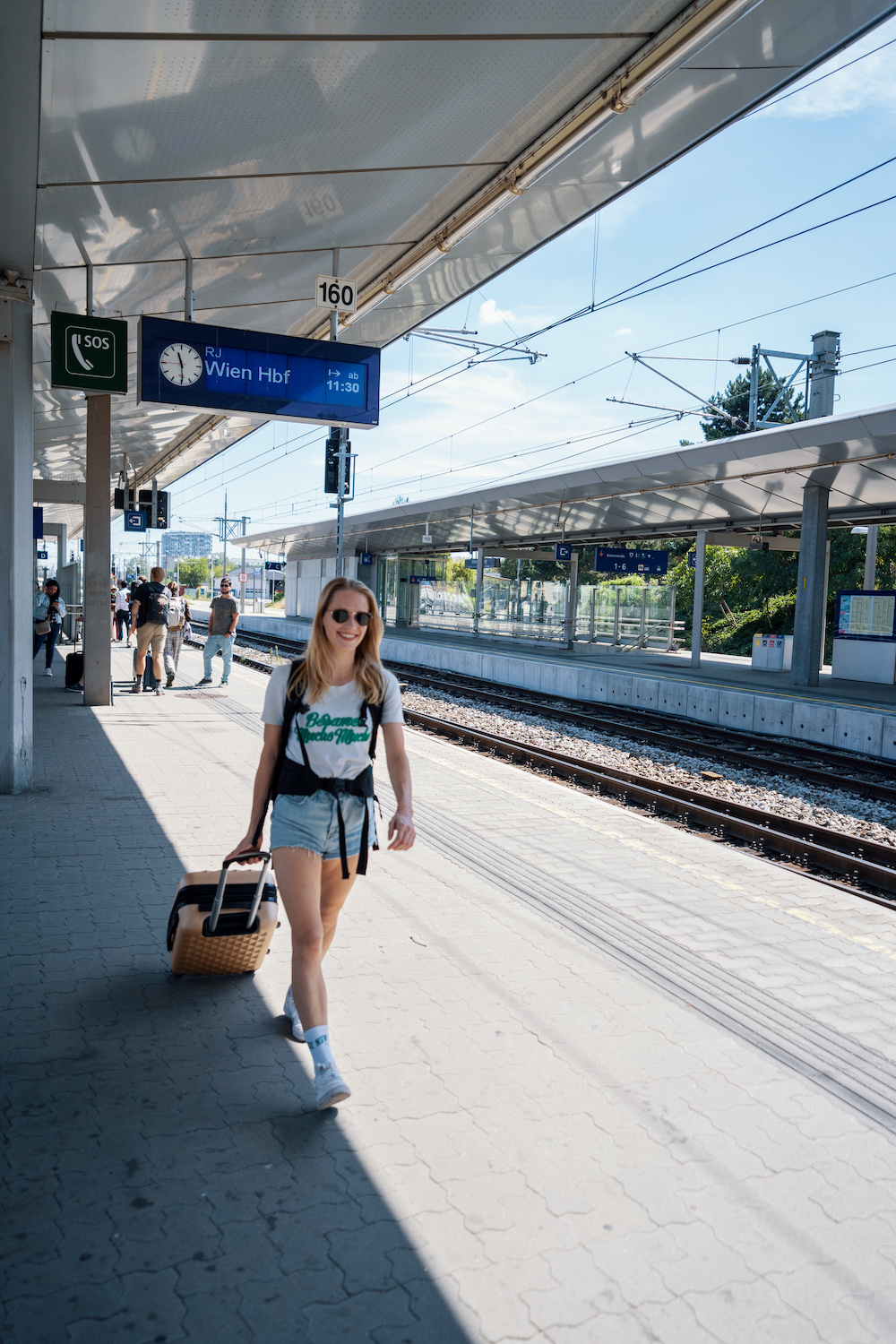 Interrail, trein naar Wenen