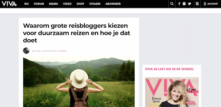 Interview Viva duurzaam reizen