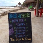 Isla Holbox menu Victor