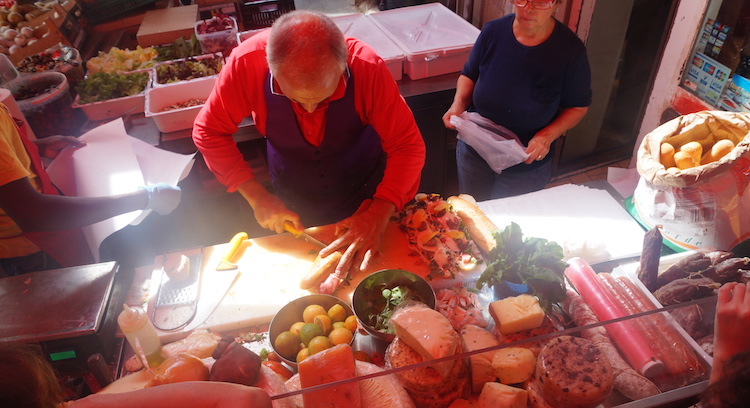 Italiaanse kaas markt