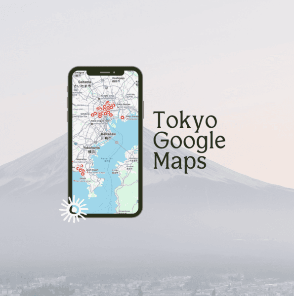 Japan Tokyo Google Maps tips kaart