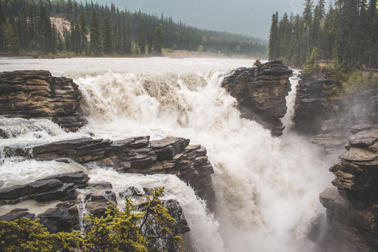 Jasper National Park Canada Athabasca Falls waterval
