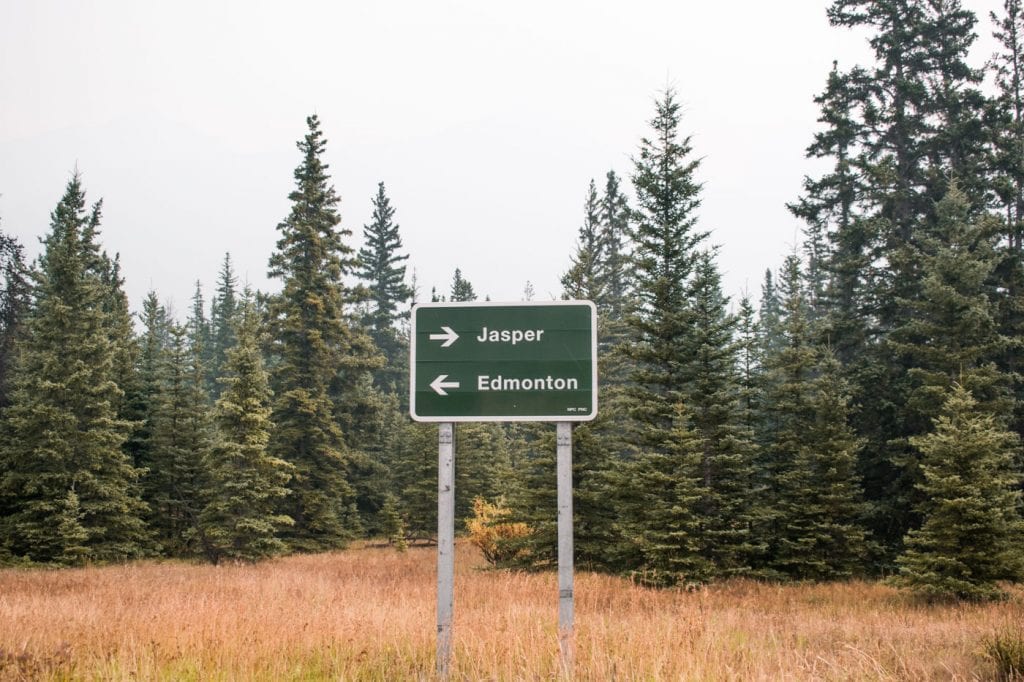 roadtrip West-Canada route Jasper National Park roadtrip Canada