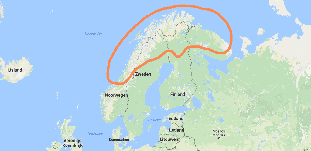Kaart Lapland