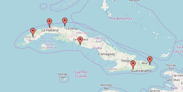 kaart cuba