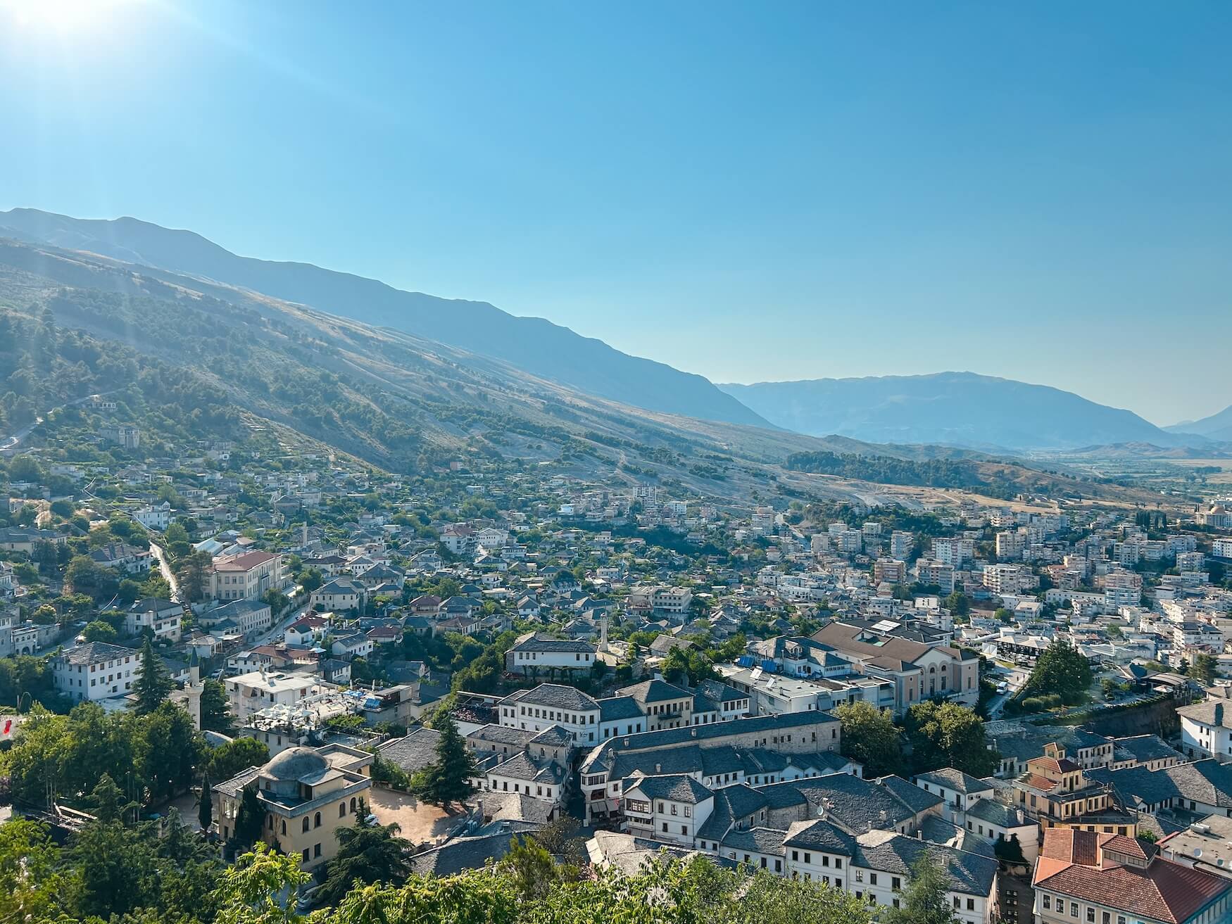 Kasteel Berat uitzicht Gjirokastër