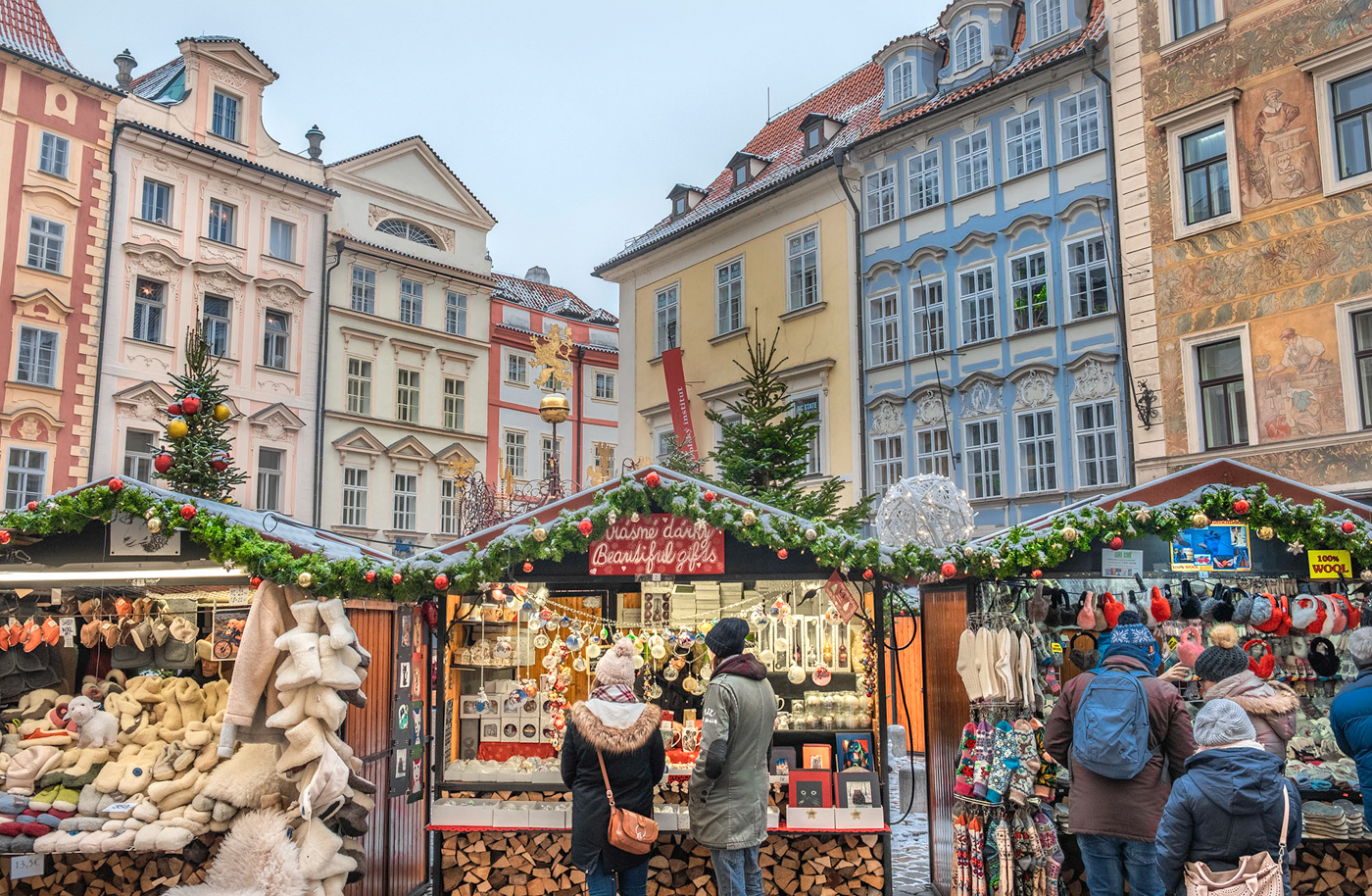 Kerst vieren in Praag marktje_