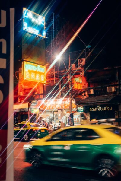 Khao San Road Bangkok by night