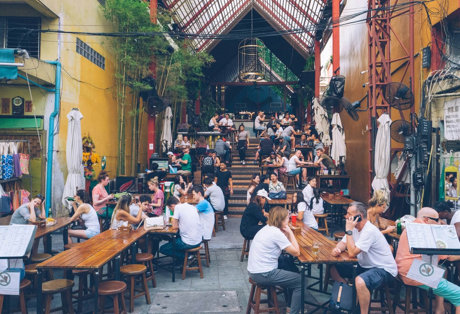 Khao San Road Bangkok terras